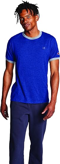 champion men's classic jersey ringer tee