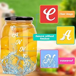 1770 Pcs Alphabet Stickers,15 Sheets White Letter
