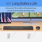 HP 230 Wireless Keyboard and Mouse Combo 2.4 GHz USB Receiver 1600 DPI Black view 3