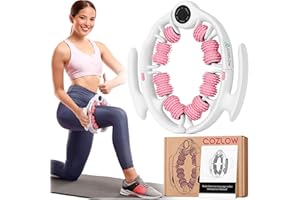 Cellulite Massage Roller - Pink - Anti-Cellulite Massager with Detachable Roller Handles for Thighs, Legs & Buttocks - Fascia