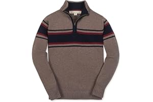 Hope & Henry Boys' Long Sleeve Half Zip Pullover Sweater