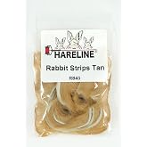 Hareline Fly Tying Rabbit Strips - Tan