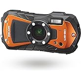Ricoh WG-80 Orange Waterproof Digital Camera Shockproof Freezeproof Crushproof (International Version)