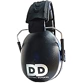 DECIBEL DEFENSE Professional Safety Ear Muffs 37dB NRR - The HIGHEST Rated & MOST COMFORTABLE Ear Protection for Shooting & Industrial Use - THE BEST HEARING PROTECTION GUARANTEED (EXTRA LARGE)