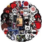 50pcs Death Note Stickers for Water Bottle, Waterproof Vinyl Decal for Adult Teen Laptop Skateboard Phone Travel Case Bike Guitar Computer Helmet (Pink)