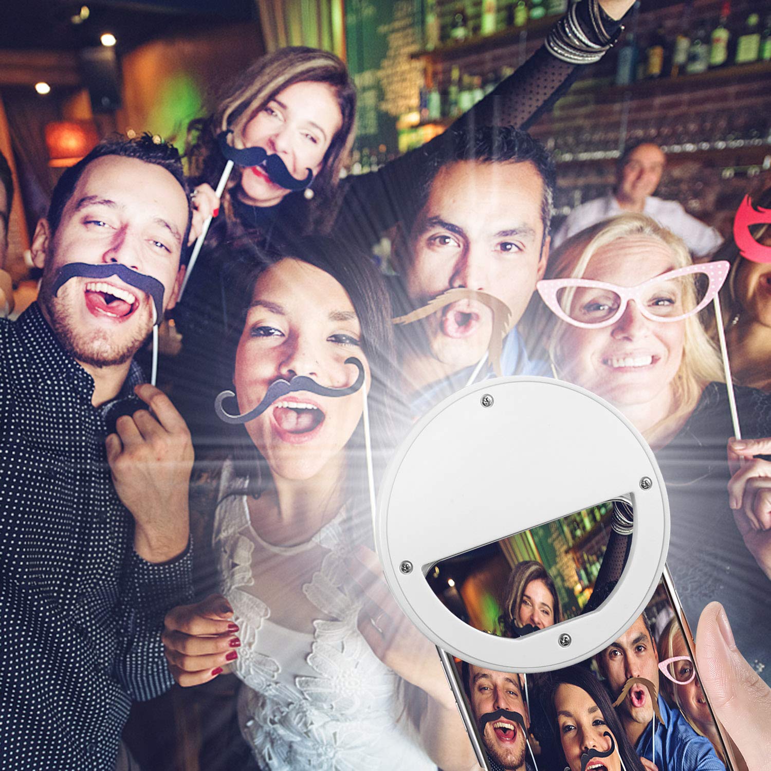 Selfie Ring Light, Rechargable 36 LED Natural Light Lighting Clip On Phone Tablet Laptop Photography Phone Camera Photos Video by Boiros