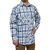 FR Ripstop & Waterproof Welding Shirts for Men 6.5oz Long Sleeve Button Down Fire Retardant 100% Cotton shirts CAT2