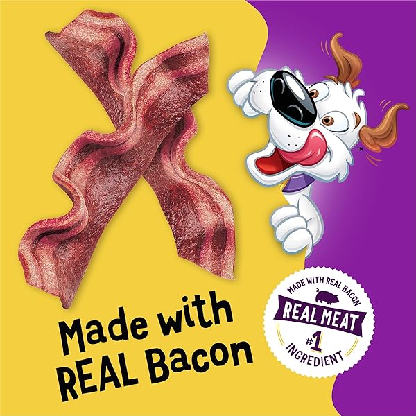 PURINA BEGGIN’ STRIPS DOG TREATS, ORIGINAL WITH BACON FLAVOR – (PACK OF 2) 26 OZ. POUCHES