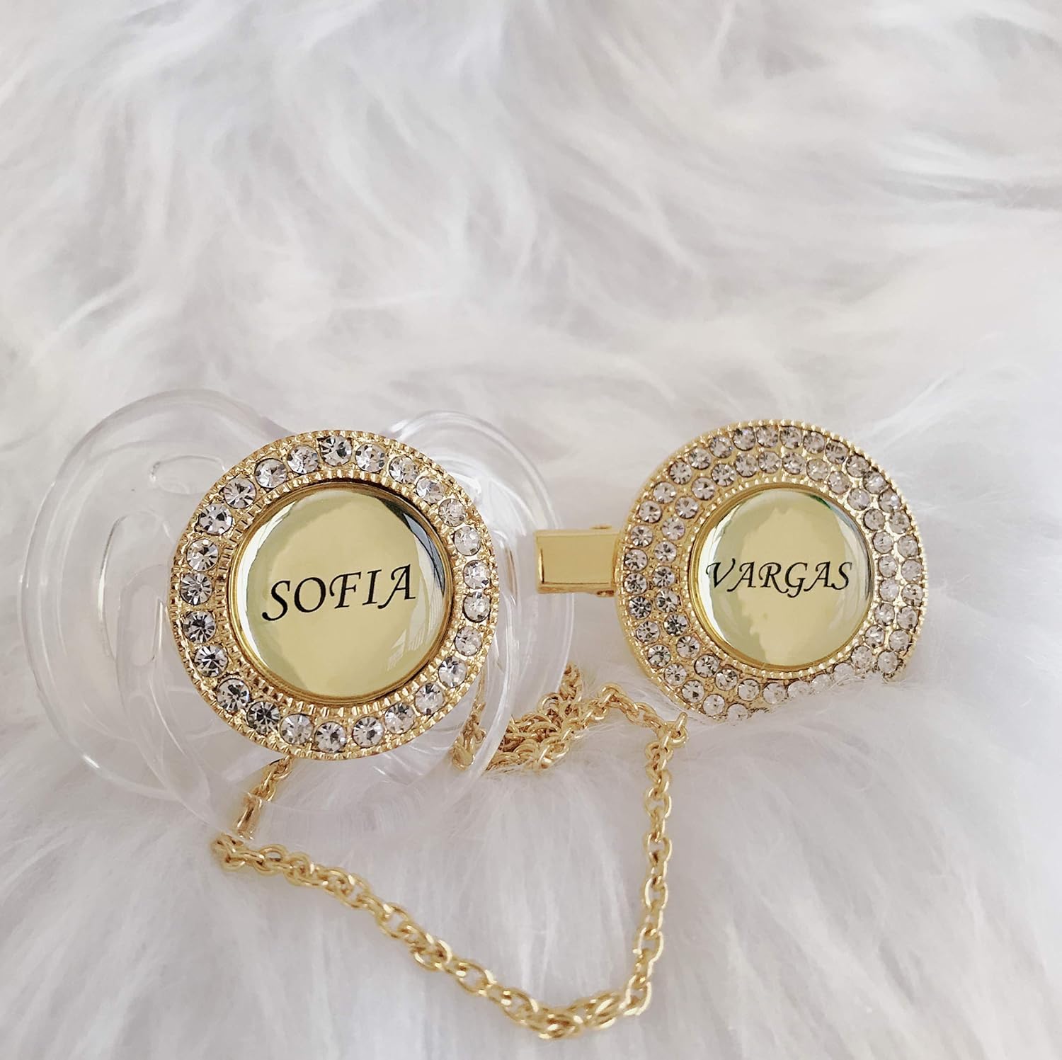 personalized bling pacifiers