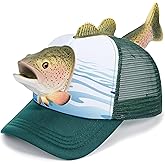 ooohyeah Funny 3D Animal Trucker Hat Adjustable Fit for Men & Women, Novelty Structured Snapback Mesh Cap, One Size