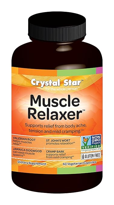 Amazon.com: Crystal Star Muscle Relaxer Herbal Supplements, 60 ...