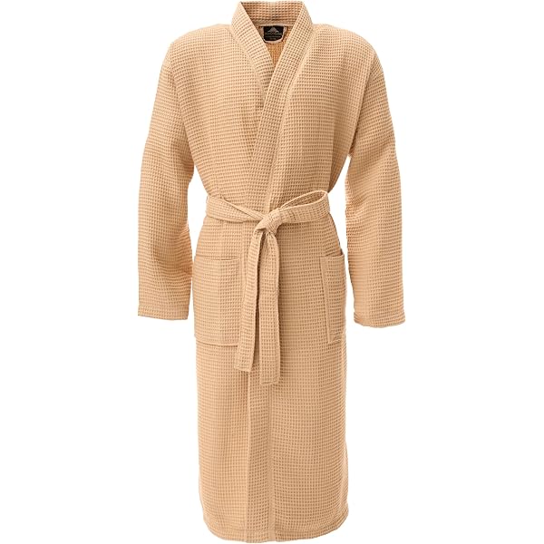 BAGNO MILANO Mens Robes, Waffle Robes For Men, Turkish Cotton Mens Bathrobes  (US, Alpha, Small, Medium, Regular, Regular, Beige) at Amazon Men's  Clothing store