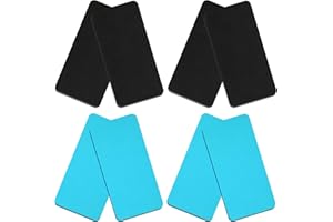 Bylion 8 Pcs Snowboard Shin Pads Guards Protector Foam Pads for Sports Ski, 2 Sizes Shin Pads Foam Padded Ski Boot Liner, Leg and Foot Friction Shin Bang Protection for Skiing Snowboarding