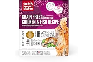 The Honest Kitchen Dehydrated Grain Free Chicken & Fish Cat Food, 4 lb Box