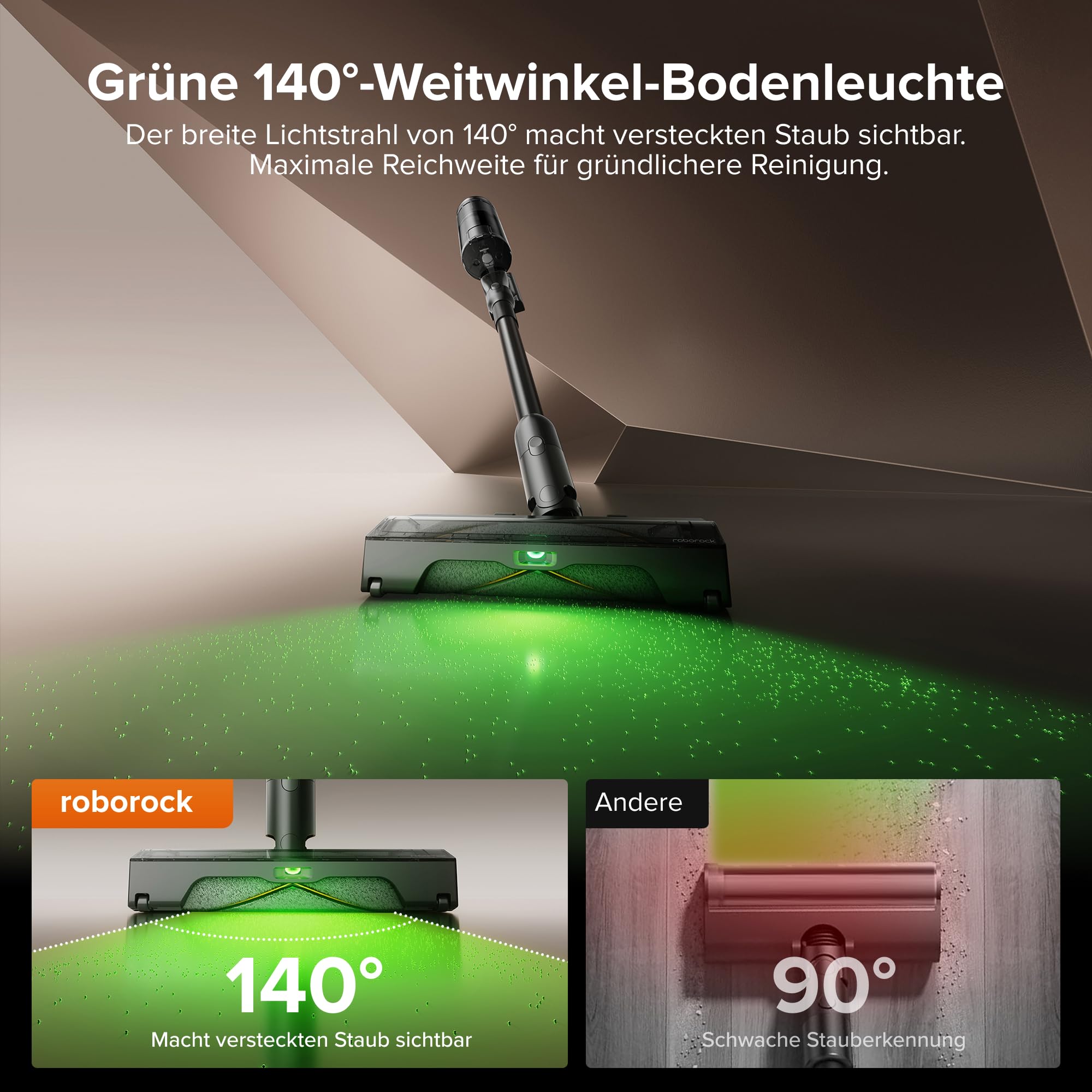 roborock H60 Hub Ultra Akku Staubsauger mit Absaugstation, 210AW kraftvolle Saugleistung, 90 Min. maximale Laufzeit, Staubsauger kabellos, Anti-Tangle Bürste für Teppiche, Hartböden, Tierhaare, Auto 9