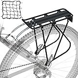 Bike Cargo Rack w/Bungee Cargo Net & Reflective