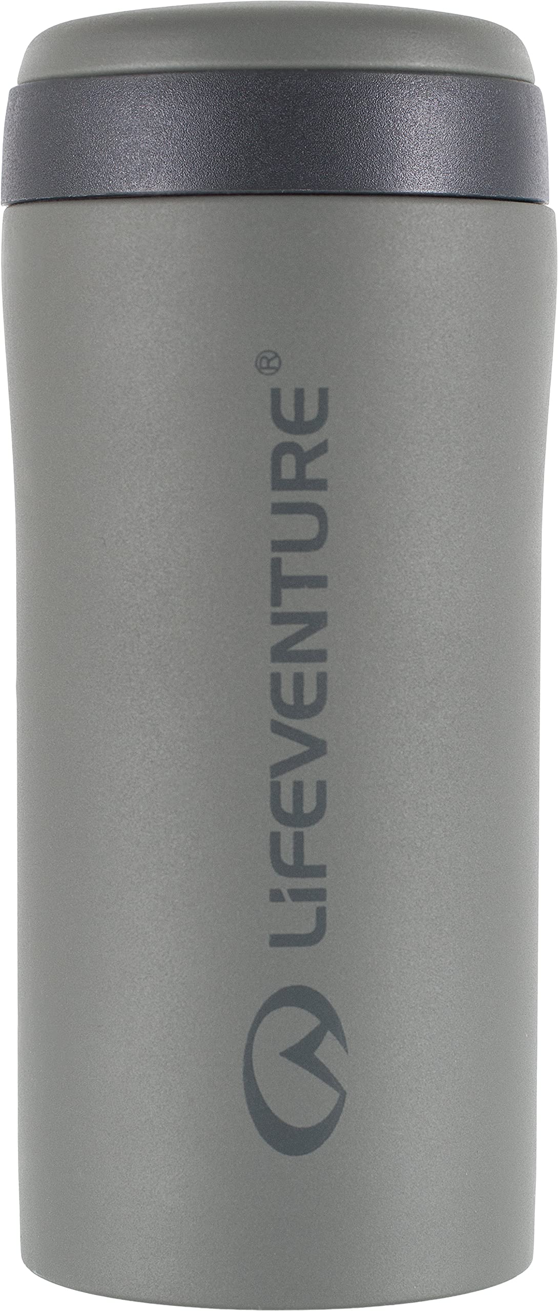 Lifeventure 9530ME Thermal Mug, Insulated & Leakproof Travel Mug, 300ml, Matt Grey
