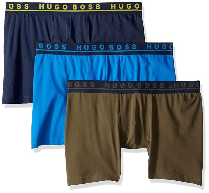 HUGO BOSS 雨果·博斯 男式平角内裤*3件装 L码4.3折$17.92 海淘转运到手约￥136 中亚Prime会员凑单免运费直邮到手约￥142
