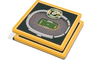YouTheFan NFL Green Bay Packers 3D StadiumView Coasters - Lambeau Field