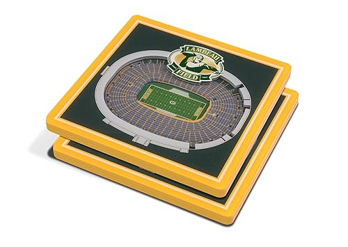 YouTheFan NFL Green Bay Packers 3D StadiumView Coasters - Lambeau Field