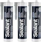 Hemway Light Grey Hybrid Polymer Sealant & Adhesive 3x300ml view 1