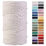 Macrame Cord 4mm x 109Yards 100% Natural Cotton