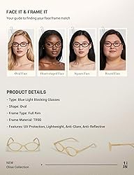 TIJN Olisa Blue Light Blocking Glasses for Women