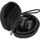 Ginsco Headphone Case Exclusive for Beats Solo 4/Solo 3/Solo 2 - Wireless Bluetooth On-Ear Headphones, Hard Shell Case Foldable Portable Travel Carrying Headphone Case (Black)
