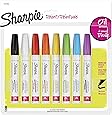 Sharpie Oil-Based Paint Markers, Medium Point, Assorted Colors, 8 Count - Great for Rock Painting