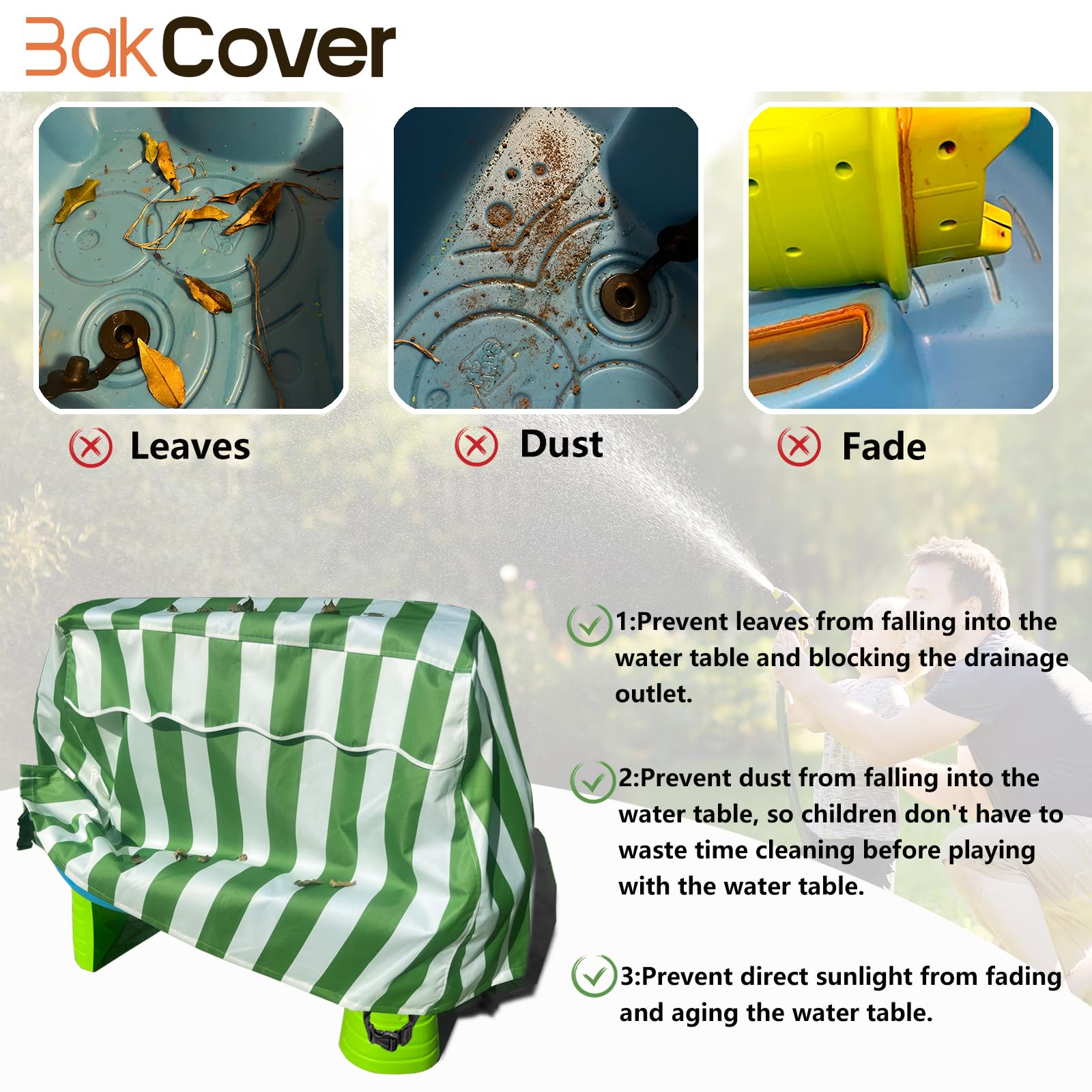 Water Table Cover Rain Showers Splash Pond Water Table, Water Table Cover for Water Table for Toddlers 1-3, Water Table Accessories for Outside Toys For Toddlers 1-3-Cover Only