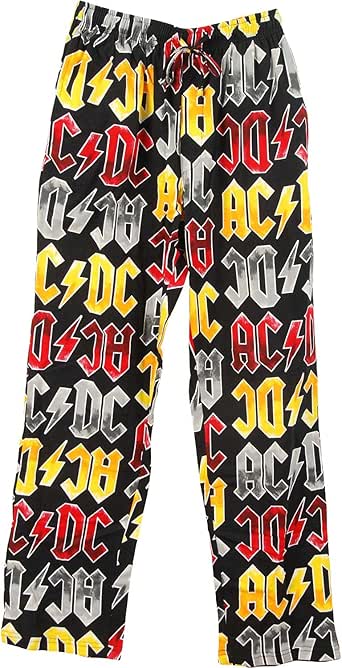 Amazon.com: AC/DC Unisex-Adult Mad Stack Pant Lounge Pants Small Black ...