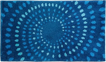 Schoner Wohnen Kollektion Mauritius Badteppich Badematte Badvorleger Design Kreise Blau Oeko Tex 100 Zertifiziert 60 X 60 Cm Amazon De Kuche Haushalt