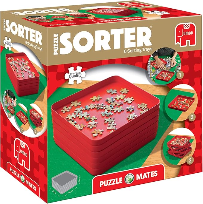 Puzzle Mates Puzzle Sorters Six Sorting Trays (Jumbo), Jigsaw Puzzles