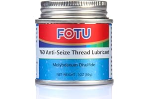 FOTU 760 Molybdenum Disulfide Grease Anti-Seize Thread Lubricant，Automotive High Temp Brake Cams Grease ，Thread Compound ，Bolt & Screw Lube (3 Oz, 1-Pack)