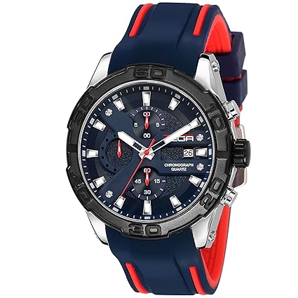 T5502-Blue 1X Chronograph with Date Display Racing Series Watch - for Men