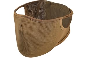 CYBERDYER Tactical Shooting Mask Outdoor Breathable Half Face Mesh Mask with Free Ears Face Protective Military Mask for Cycling Paintball Shooting