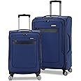 Samsonite Ascella 3.0 Softside Expandable Luggage with Spinners, Sapphire Blue, 2PC SET (Carry-on/Medium)