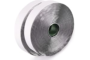 LLPT Hook and Loop Tape Color Black 1 Inch x 23 Feet Each Roll Heavy Duty Adhesive Hook Loop Strip Mounting Tape for Indoor a