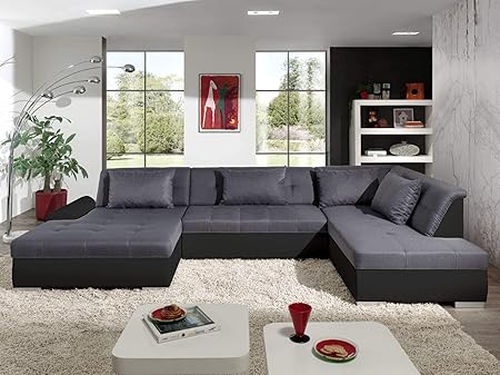 Bestmobilier Utah Canape D Angle Panoramique Xxl En U