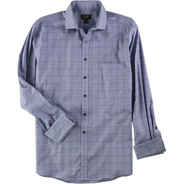 Chemise Homme Tasso Elba à Carreaux Bleu Aqua - Taille M 15-15 1/2 - Coton/Polyester - Neuve Avec étiquettes