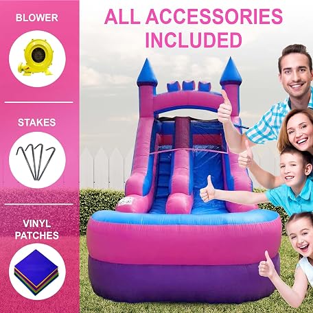 Inflatable Pool Stakes Mua Inflatable Water Slide for Kids & Toddlers with Inflatable Pool ...