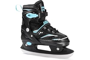 OBENSKY Ice Skates - Adjustable Ice Skates for Kids, Girls and Boys - Toddler Ice Hockey Skates for Outdoor and Rink, Soft Padding and Reinforced Ankle Support