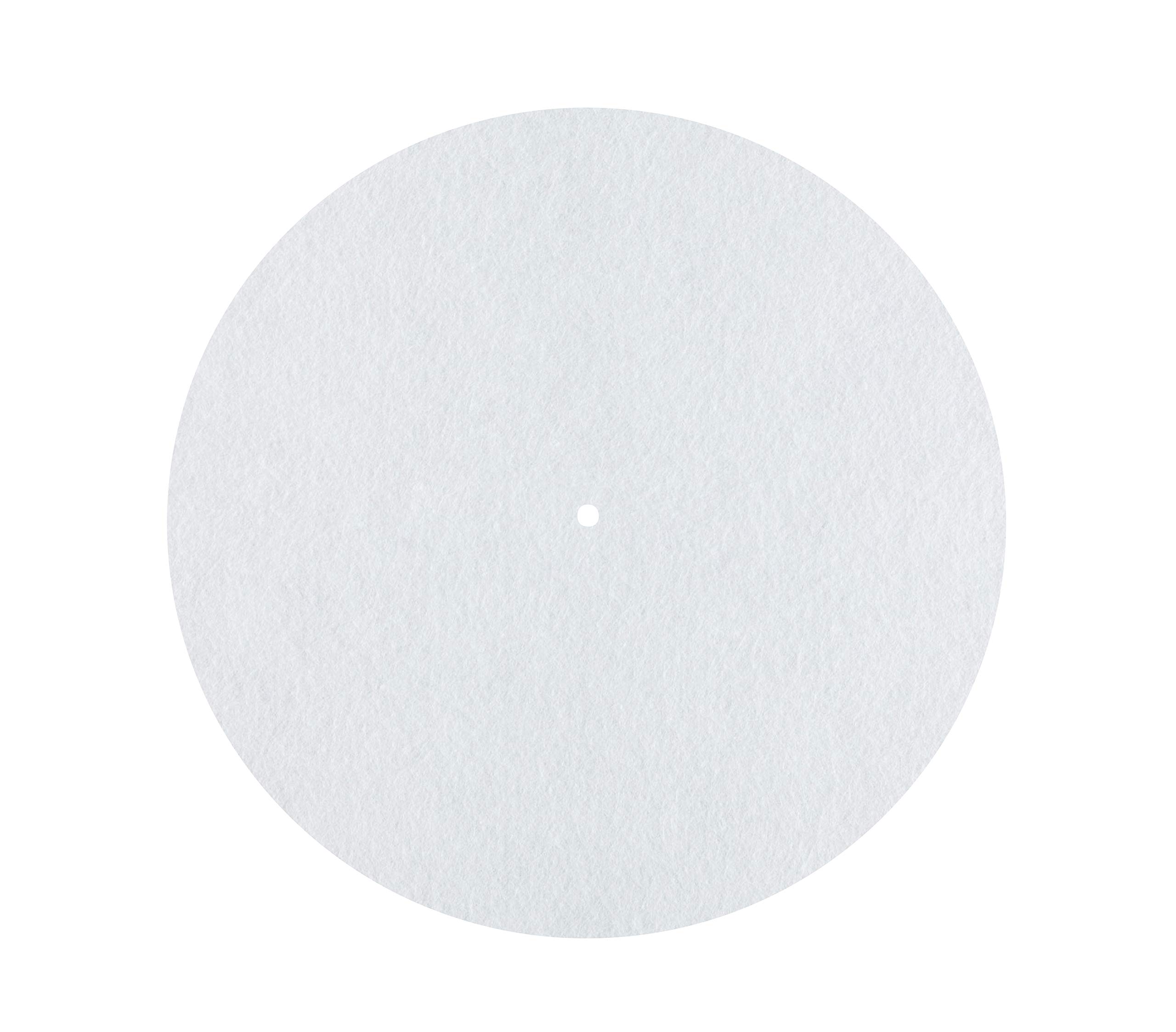 DynaVox PM2 Turntable Cover for Turntable - Anti-Static Felt - 30cm Diameter - White