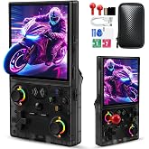 UYTGXEN XF40V Retro Handheld Game Console with 2*Detachable Long Joysticks, 4.0-Inch HD IPS Screen Retro Gaming Console, Preloaded Classic Games with Multiple Emulator, Pocket Video Gaming