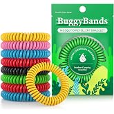 BuggyBands 24 Pack DEET-Free Mosquito Repellent Bracelets for Adults &amp; Kids | Individually Wrapped Insect Repellent Wristbands, Natural Waterproof Bug Repellent Bands for Camping, Hiking, Travel Outdoor