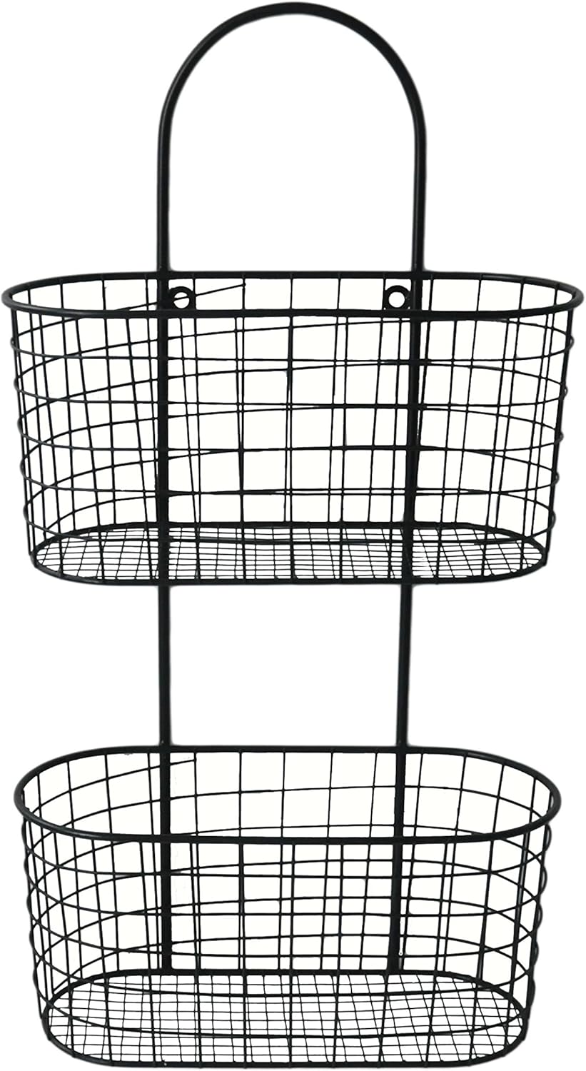 amazon storage baskets on Amazon Com Wall Hanging Storage Basket Home Kitchen
