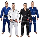 TWISTER FIGHT WEAR Progress BJJ Gi | Preshrunk Pearl Weave 475g | Brazilian Jiu Jitsu Uniform FREE White Belt