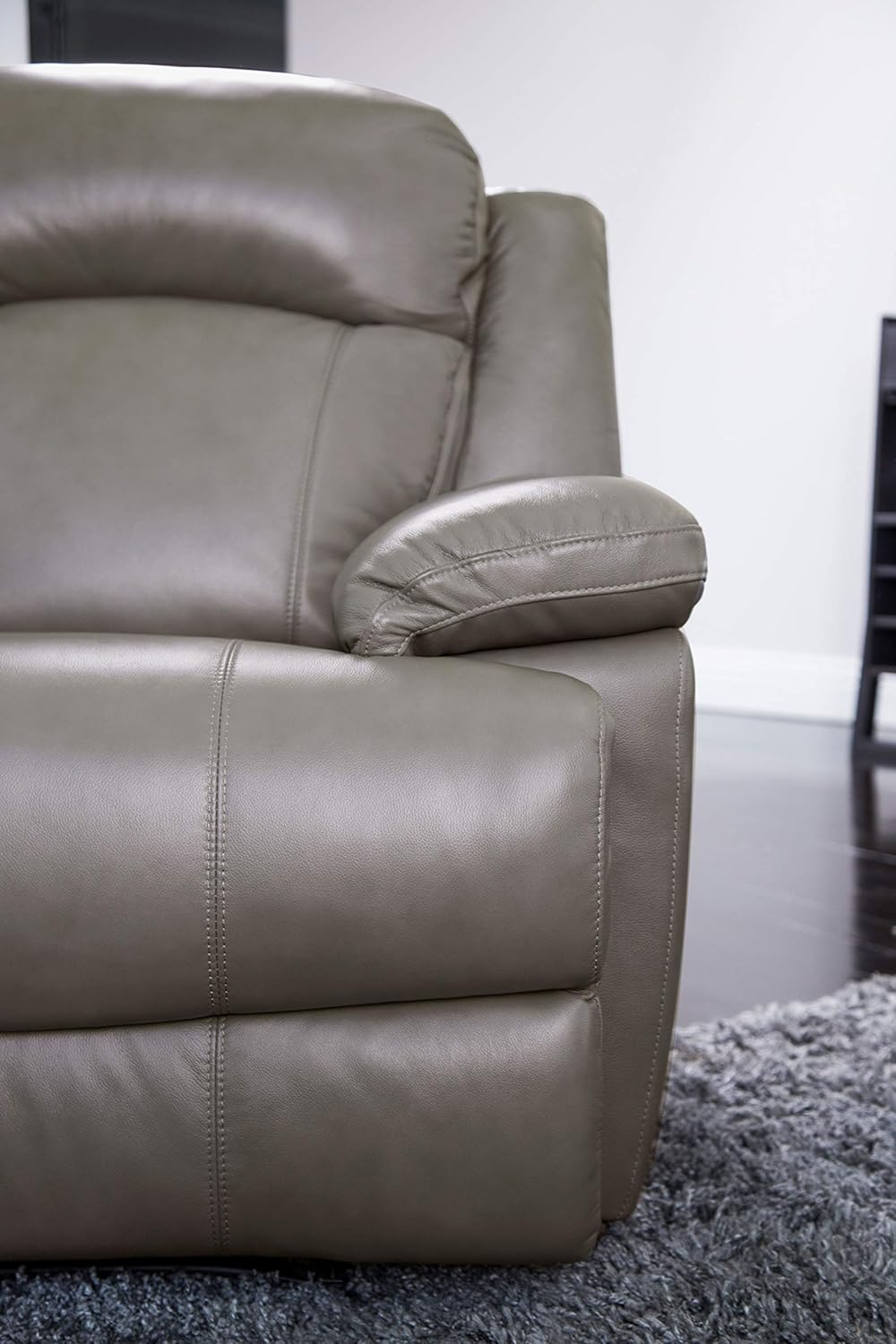 abbyson santino outdoor furniture on Amazon Com Abbyson Living Premium Top Grain Leather Recliner Chair Grey Kitchen Dining