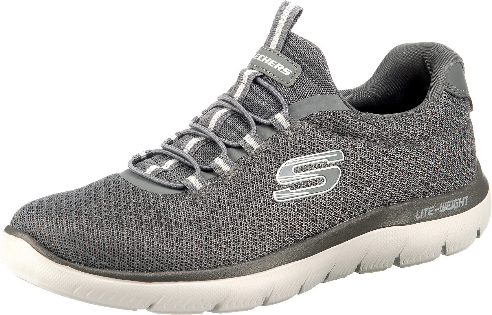 Skechers Herren Summits 52811 Turnschuhe, Charcoal Mesh/Trim, 46 EU