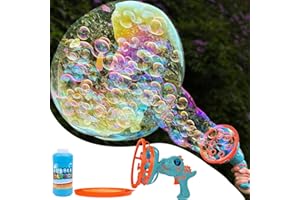 BESTJOY Bubble Gun for Kids Ages 4-8 - Big Bubble Machine for Toddlers 1-3-5 Year Old, Giant Bubble Wand for Outside, Boy Birthday Gifts Ideas, Dinosaur Bubble Blower, Large Bubble Maker, Outdoor Bubble Toys